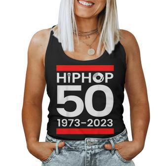 Hip Hop 50 Years Of Old School 50 Year Old School Retro Women Tank Top | Mazezy