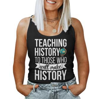 History Teacher Appreciation History Teaching Women Tank Top Weekend Graphic - Thegiftio UK
