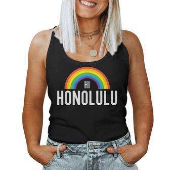 Honolulu Hawaii Lgbt Gay Pride Rainbow Women Tank Top | Mazezy