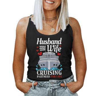 Husband And Wife Cruising Partners For Life Cruise For Husband Women Tank Top | Mazezy