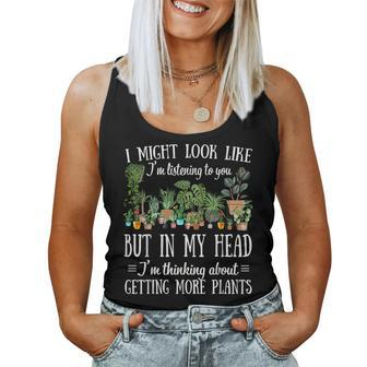 I Am Thinking About Getting More Plants Farming Farmer Women Tank Top Basic Casual Daily Weekend Graphic - Thegiftio UK