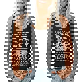 I Have Two Titles Dad And Godfather And I Rock Them Both Women Tank Top Basic Casual Daily Weekend Graphic - Thegiftio UK