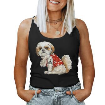 I Love Mom Tattoo Shih Tzu Mom Funny Mothers Day Gifts Women Tank Top Basic Casual Daily Weekend Graphic - Thegiftio UK