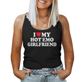 I Love My Hot Emo Girlfriend Gf - Red Heart Women Tank Top Weekend Graphic - Monsterry AU