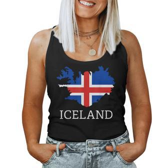 Iceland Flag Map Icelander Pride Men Women Kids Women Tank Top | Mazezy