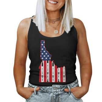 Idaho Usa Flag Fourth July 4Th Fathers Day Bbq Beer Summer Beer Women Tank Top | Mazezy