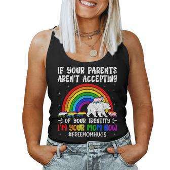 If Your Parents Arent Accepting Im Your Mom Now Lgbt Flag Women Tank Top Basic Casual Daily Weekend Graphic - Seseable