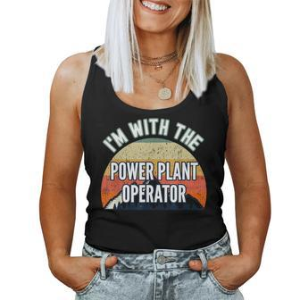 I'm With The Power Plant Operator Women Tank Top | Mazezy