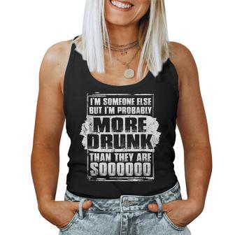 I’M Someone Else But More Drunk Group Of 3 Drunk Girls Women Tank Top Basic Casual Daily Weekend Graphic - Thegiftio UK
