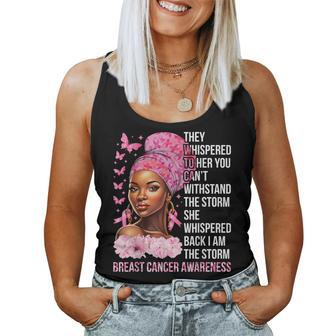 I'm The Storm Black Pink Ribbon Breast Cancer Survivor Women Tank Top - Seseable