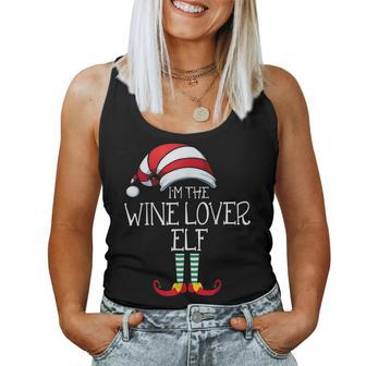 I'm The Wine Lover Elf Family Matching Christmas Group Women Tank Top | Mazezy