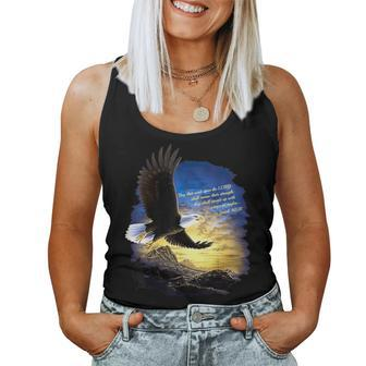 Isaiah 4031 Mount Up Wings As Eagles Christian Bible Verse Women Tank Top - Monsterry