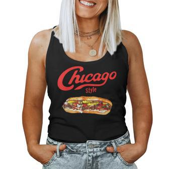 Italian Beef Sandwich Chicago Food Mens Women Tank Top | Mazezy