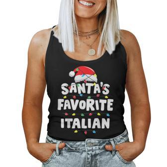 Italian Christmas Santas Favorite Xmas Women Tank Top | Mazezy
