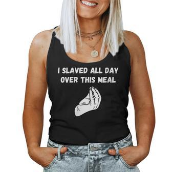 Italian Gathering-Sunday Dinner Pasta Night I Slaved All Day Women Tank Top | Mazezy
