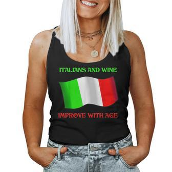 Italians And Wine Women Tank Top | Mazezy