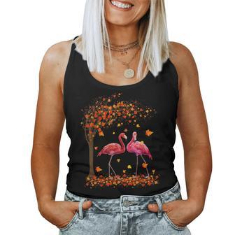 It's Fall Y'all Flamingo Thanksgiving Halloween Women Tank Top - Seseable