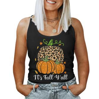 It's Fall Y'all Pumpkin Halloween For Women Halloween Women Tank Top | Mazezy