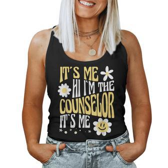 It's Me Hi I'm The Counselor Groovy Women Tank Top | Mazezy