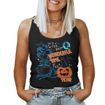 Its The Most Wonderful Time Of The Year Halloween Vintage Women Tank Top | Mazezy