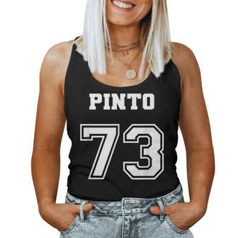 Jersey Style 1973 73 Pinto Horse Car Vintage Classic Women Tank Top | Mazezy