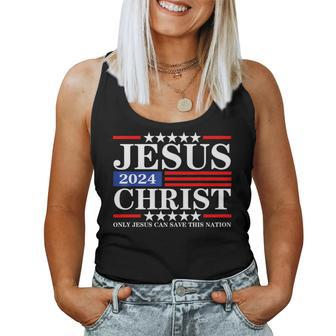 Jesus Christ 2024 Only Jesus Can Save This Nation Men Women Women Tank Top | Mazezy