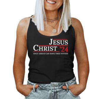 Jesus Christ 24 Only Jesus Can Save This Nation Women Tank Top | Mazezy