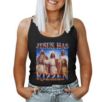 Jesus Has Rizzen Christian Quote For Religion Lovers Women Tank Top - Seseable