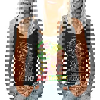 Junenth 1865 Black Woman Butterfly African Melanin Queen Women Tank Top | Mazezy