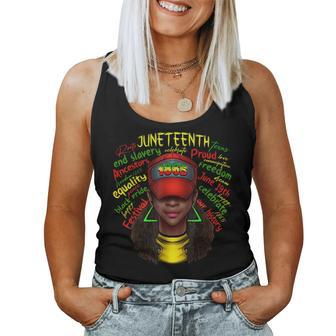 Junenth Black Girls African American Freedom Day Women Tank Top Basic Casual Daily Weekend Graphic - Thegiftio UK