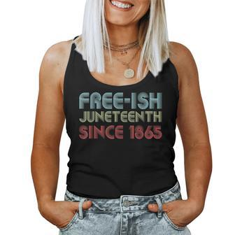 Junenth Freeish Af Since 1865 Ancestor Ally Retro Rainbow Women Tank Top | Mazezy