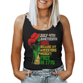 Junenth Is My Independence Day Afro Black Women Men Women Tank Top Basic Casual Daily Weekend Graphic - Seseable