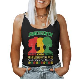 Junenth Is My Independence Day Believe Achieve Succeed Women Tank Top Basic Casual Daily Weekend Graphic - Seseable