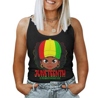 Junenth Is My Independence Day Black Women Black Pride Women Tank Top Basic Casual Daily Weekend Graphic - Seseable
