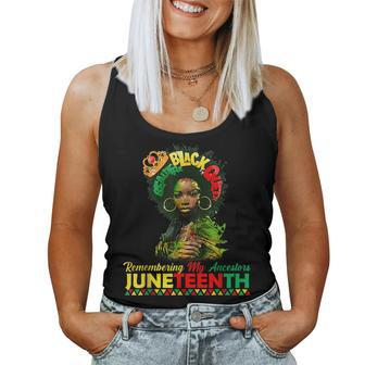 Junenth Remembering My Ancestors Black Queen Women Women Tank Top Basic Casual Daily Weekend Graphic - Seseable