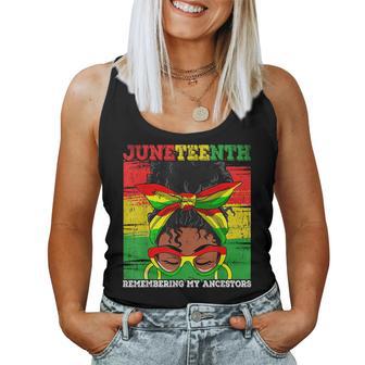 Junenth Women Locd Hair Remembering My Ancestors Women Tank Top Basic Casual Daily Weekend Graphic - Thegiftio