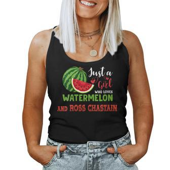 Just A Girl Who Loves Watermelon And Ross Chastain Women Tank Top Weekend Graphic - Monsterry CA