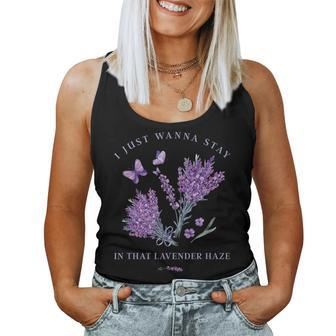 I Just Wanna Stay In That Lavender Haze Beautiful Flower Women Tank Top - Monsterry