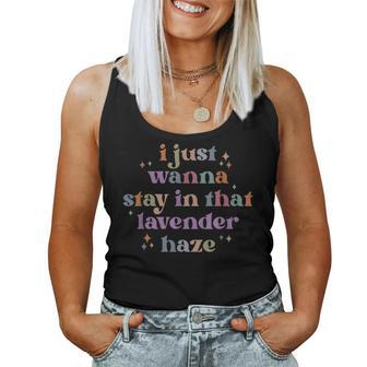 I Just Wanna Stay In That Lavender Haze Beautiful Flower Women Tank Top - Monsterry