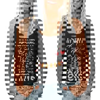 I Just Want To Drink Wine And Bake Cookies Christmas Women Tank Top | Mazezy