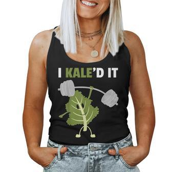 Kaled It Cute Vegetarian Gym Teacher Veggies Vegan Women Tank Top | Mazezy