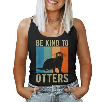 Kids Otter Pun Be Kind To Otters Be Kind To Others Women Tank Top | Mazezy