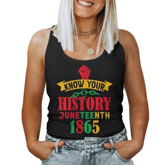 Know Your History Junenth Women Tank Top Basic Casual Daily Weekend Graphic - Seseable