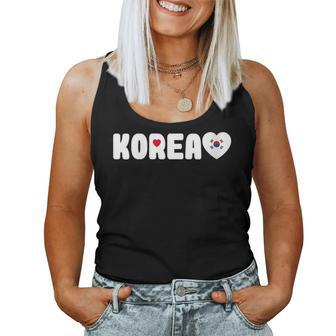 Korean Flag Heart South Korea Pride K-Pop K-Drama Lover Women Tank Top | Mazezy