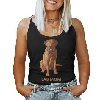 Lab Mom Fox Red Labrador Retriever Dog Lover Women Tank Top | Mazezy