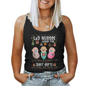 L&D Labor And Delivery Nurses Wrap The Best Christmas Women Tank Top - Seseable