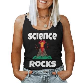 Lava Rocks Volcano Science Teacher Geology Humor Women Tank Top | Mazezy