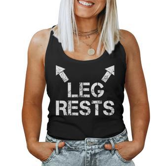 Leg Rests Retro Sarcastic Saying Adult Humor Graphic Women Tank Top - Monsterry UK