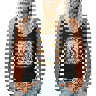 Leopard Gnomes Autumn Gnome Pumpkin Fall Gnomies Halloween Halloween Women Tank Top | Mazezy