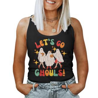 Let's Go Ghouls Retro Group Halloween For Girls And Women Tank Top | Mazezy UK